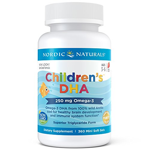 Nordic Naturals Children’s DHA | 250mg Omega-3 per serving with Wild Artic Cod | Ages 3yrs-6yrs |