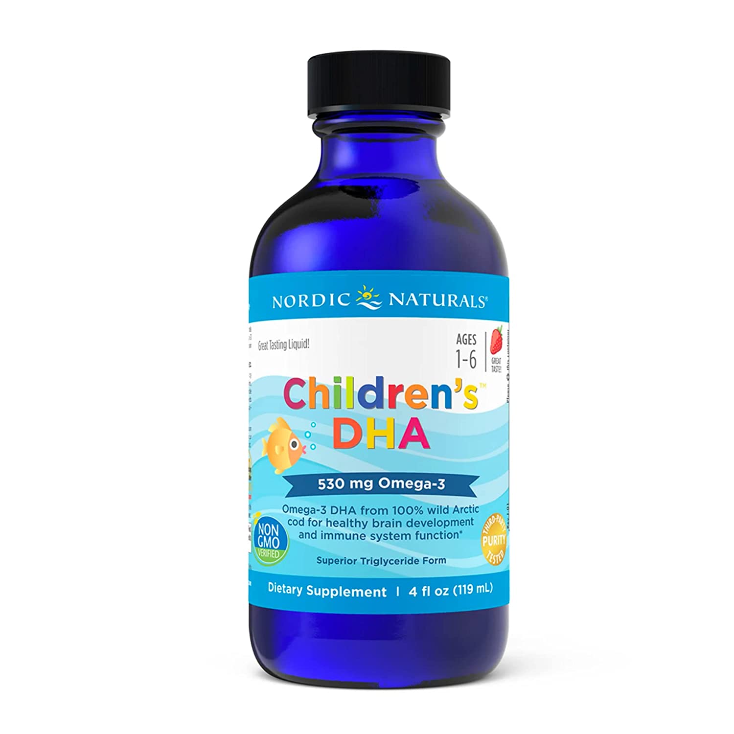 Nordic Naturals Children's DHA | 530mg Omega-3 | Ages 1yr-6yrs
