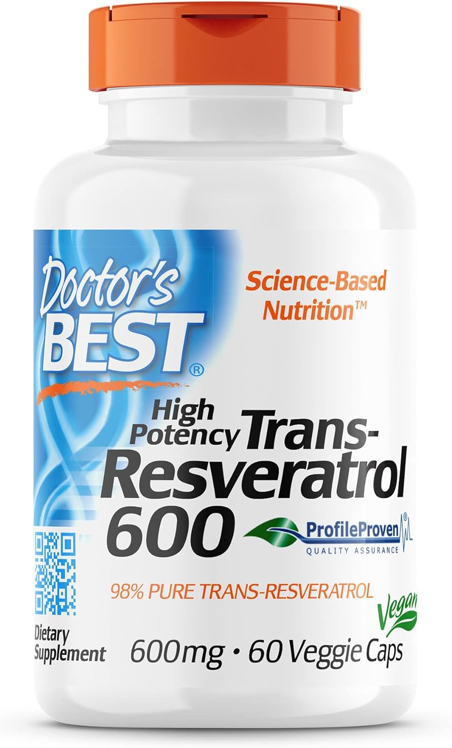 Doctor's Best High Potency Trans-Resveratrol 600 mg