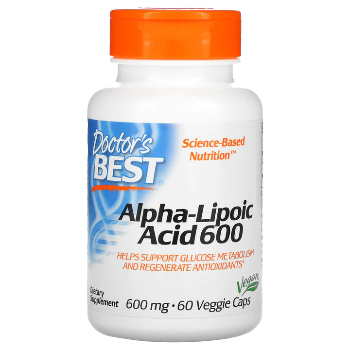 Doctor's Best Alpha-Lipoic Acid 600 mg per Serving | 60 Veggie Caps