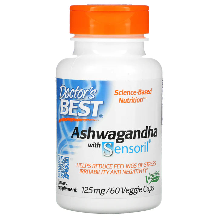 Doctor's Best Ashwagandha with Sensoril 125 mg per serving | 60 Veggie Caps