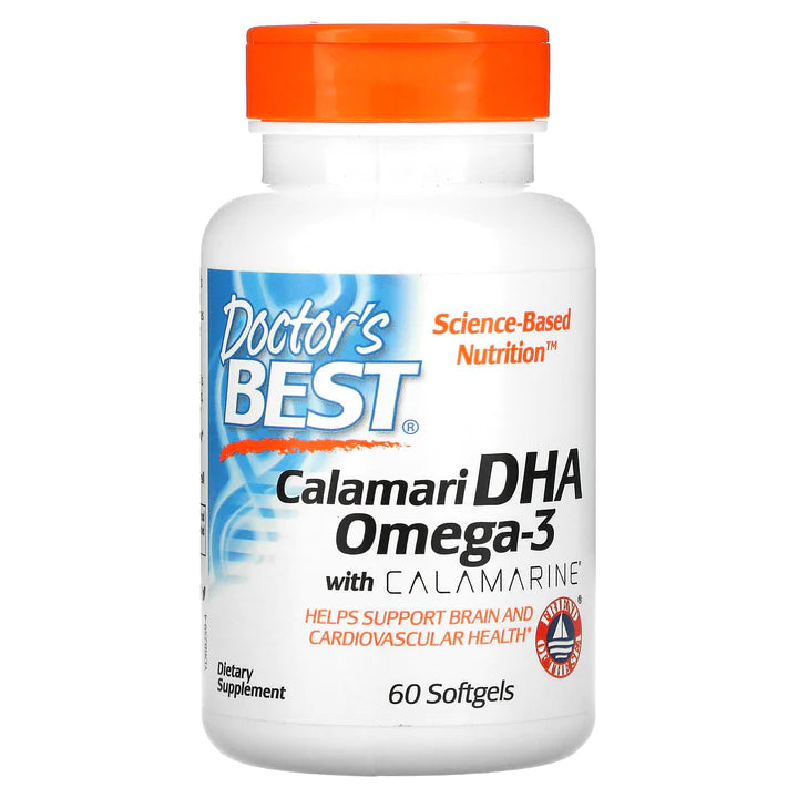 Doctor's Best Calamari DHA Omega-3 with Calamarine | 60 Softgels