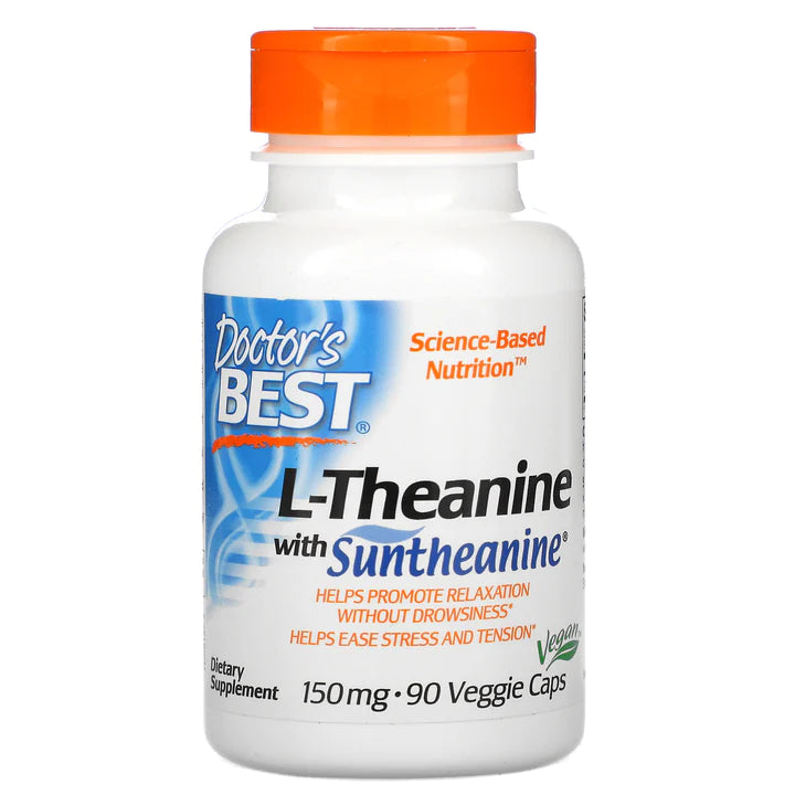 Doctor's Best L-Theanine with Suntheanine 150 mg per serving | 90 Veggie Caps