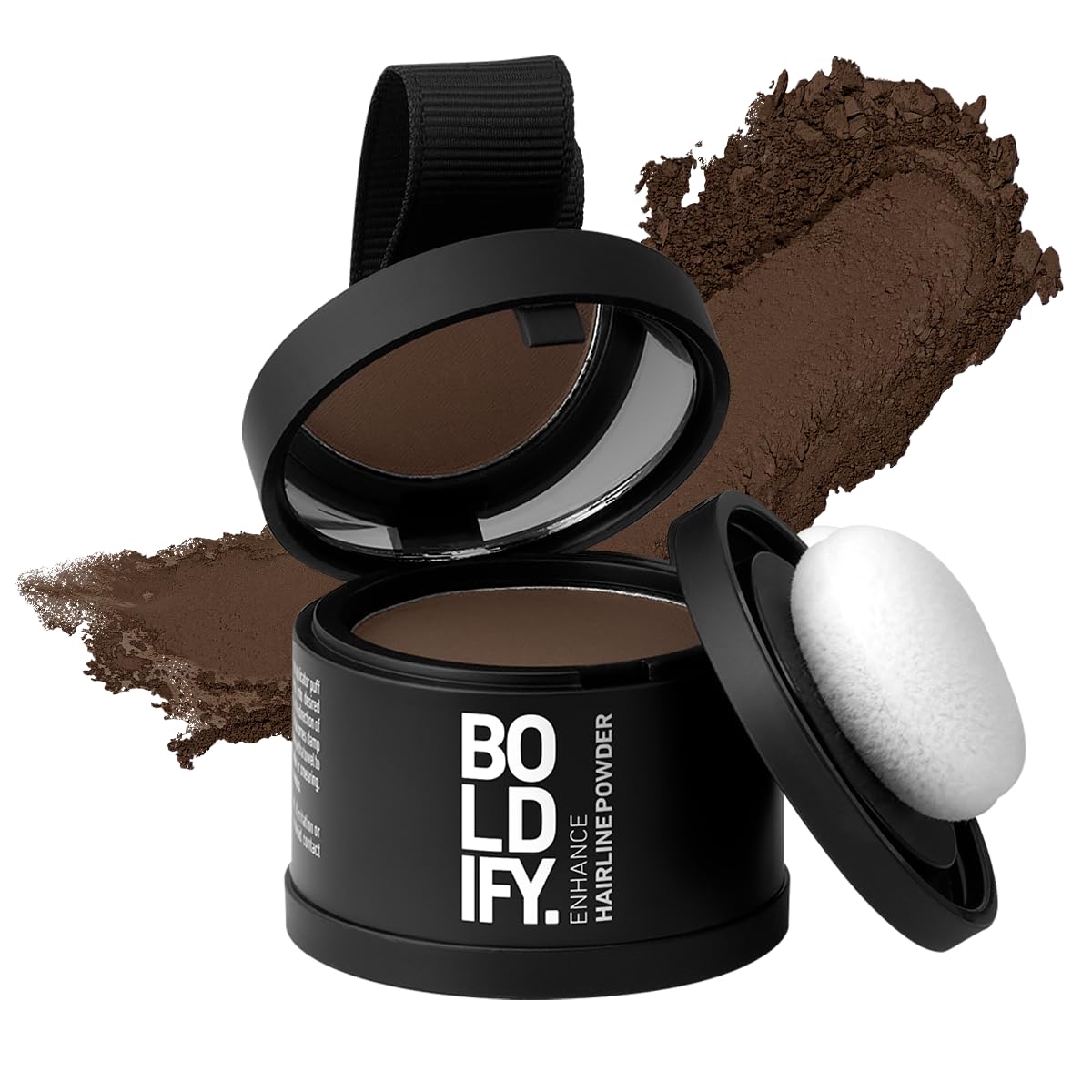 BOLDIFY Hairline Powder Instantly Conceals Hair Loss | Root Touch Up Hair Powder | Hair Toppers for Women & Men | Root Cover Up | Stain-Proof 48 Hour Formula-MEDIUM BROWN.