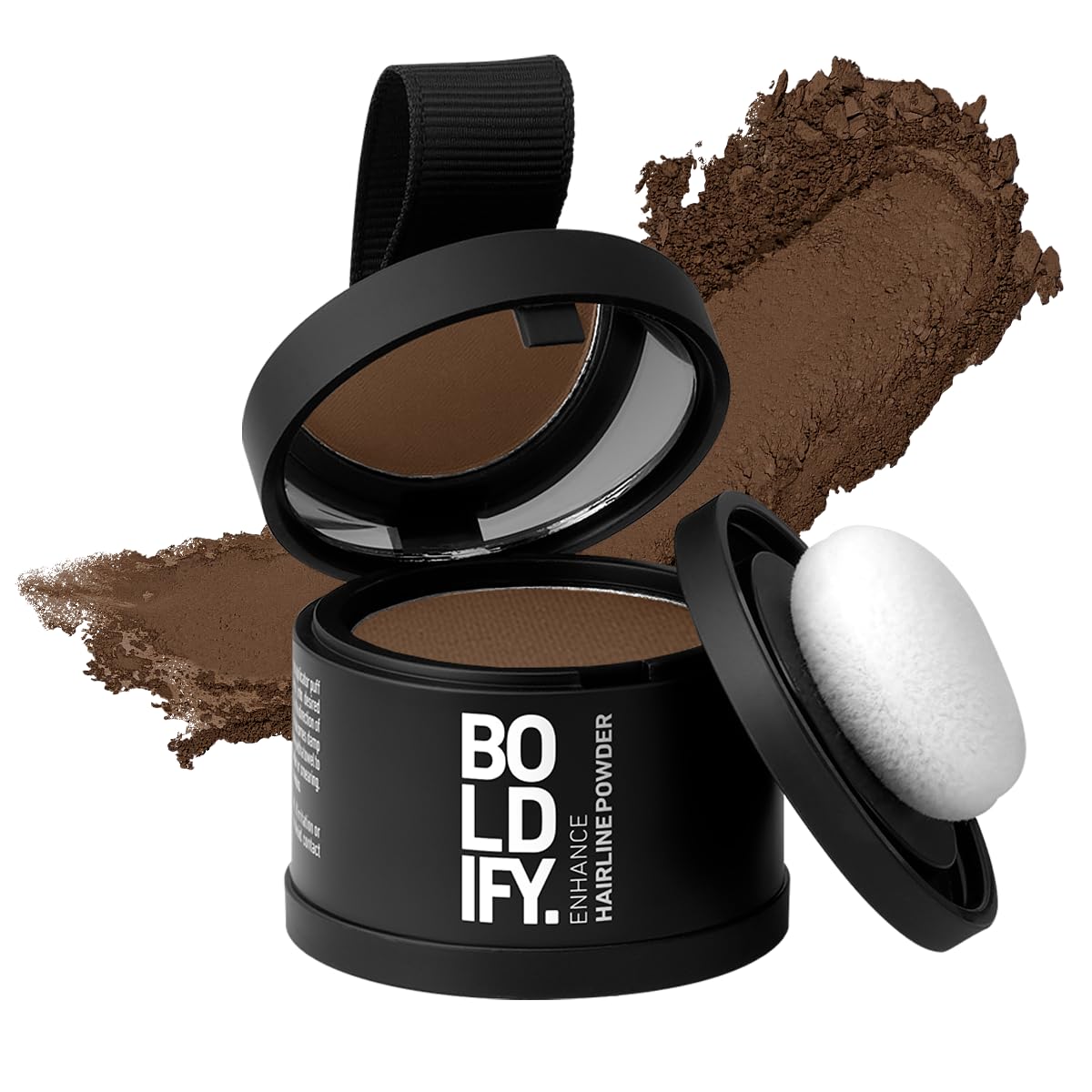 BOLDIFY Hairline Powder Instantly Conceals Hair Loss | Root Touch Up Hair Powder | Hair Toppers for Women & Men | Root Cover Up | Stain-Proof 48 Hour Formula -LIGHT BROWN.