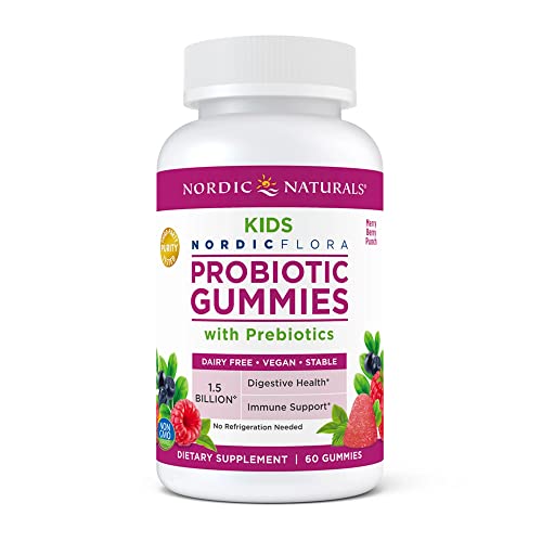 Nordic Naturals | Kids Nordiac Flora | Probiotic Gummies with Prebiotic