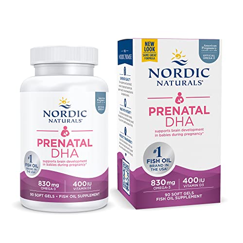 Nordic Naturals Prenatal DHA Supplement 830Mg Omega 3 Fish Oil+400 Iu VitaminD3 For Babies- Unflavoured