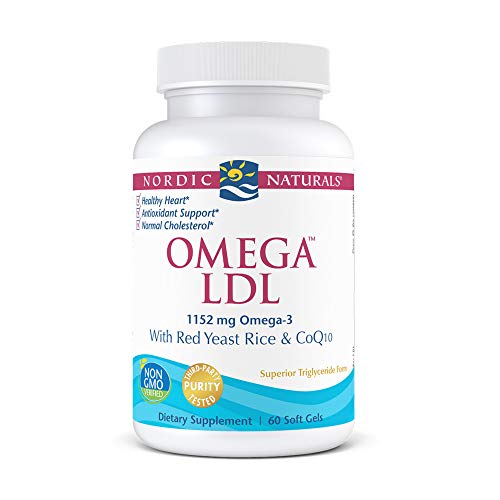 Nordic Naturals Omega LDL | 1152mg Omega-3 per serving with Red Yeast Rice & CoQ10