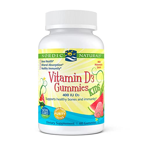 Nordic Naturals Vitamin D3 Gummies for Kids | 400 IU Vitamin D3