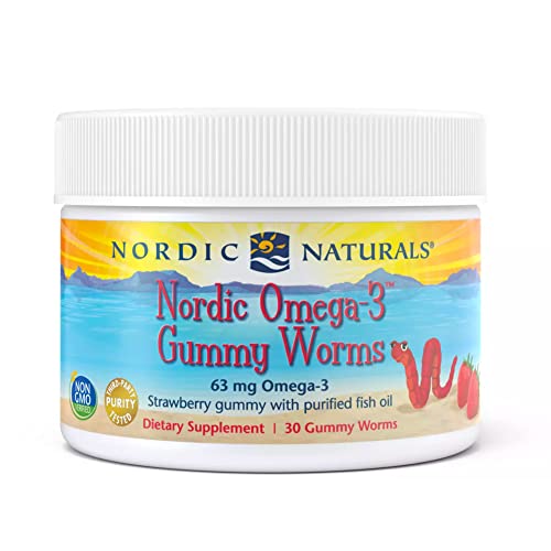 Nordic Naturals Nordic Omega-3 Gummy Worms | 63mg Omega-3