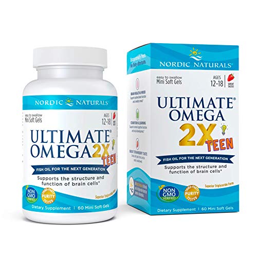 Nordic Naturals Ultimate Omega 2X Teen | 1120mg Omega-3 per serving | Ages 12yrs-18yrs