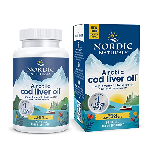 Nordic Naturals Arctic Cod Liver Oil | 750 Mg Omega 3 Fish Oil EPA & DHA Supplement | Omega 3 Cod Liver Oil Liquid