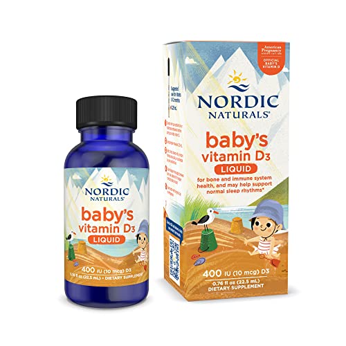 Nordic Naturals Baby's Vitamin D3 | Cholecalciferol Vitamin D3 Supplement for Babies