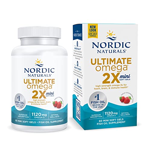 Nordic Naturals Ultimate Omega 2x Mini | 1120 mg Omega-3 per serving | High Intensity Omega-3s