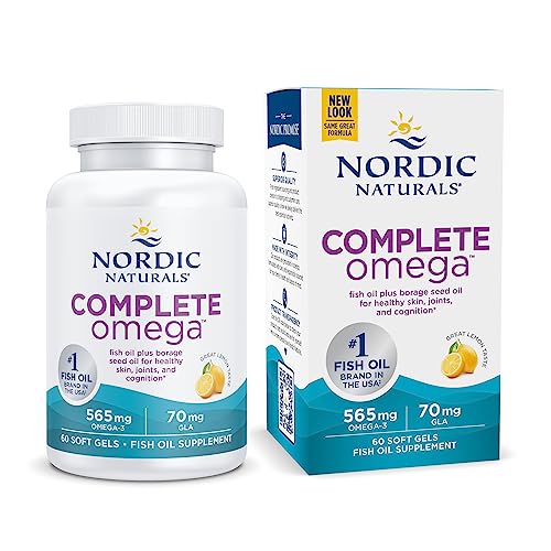 Nordic Naturals Complete Omega 3 Fish Oil Supplement 565 Mg Omega 3 Fish Oil EPA & DHA Fish Oil Omega 3 6 9 Lemon Fish Oil