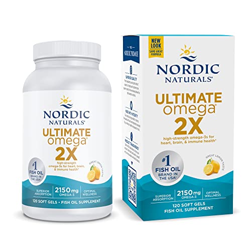 Nordic Naturals Ultimate Omega 2X | 2150mg Omega-3 | Lemon Flavor