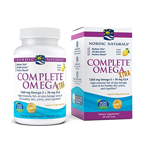 Nordic Naturals Complete Omega Xtra | 1360mg Omega-3 + 76mg GLA per serving