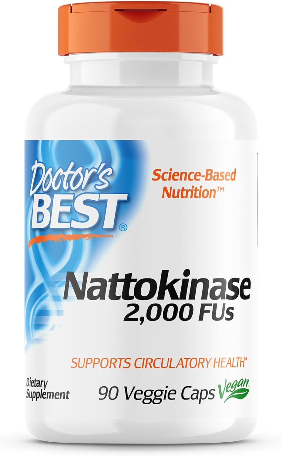 Doctor's Best Nattokinase - 2, 000 FU of Enzyme, Supports Heart Health & Circulatory & Normal Blood Flow