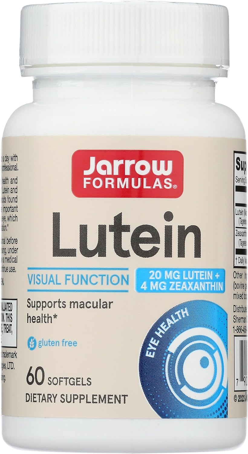 Jarrow Formulas Lutein 20 mg Vision Health & Support with Zeaxanthin