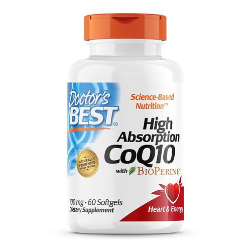 Doctor's Best High Absorption CoQ10 with BioPerine, Gluten Free, Naturally Fermented, Heart Health & Energy Production